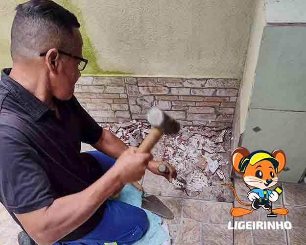 Caça vazamento na parede, solo, teto, laje e coluna Ligeirinho